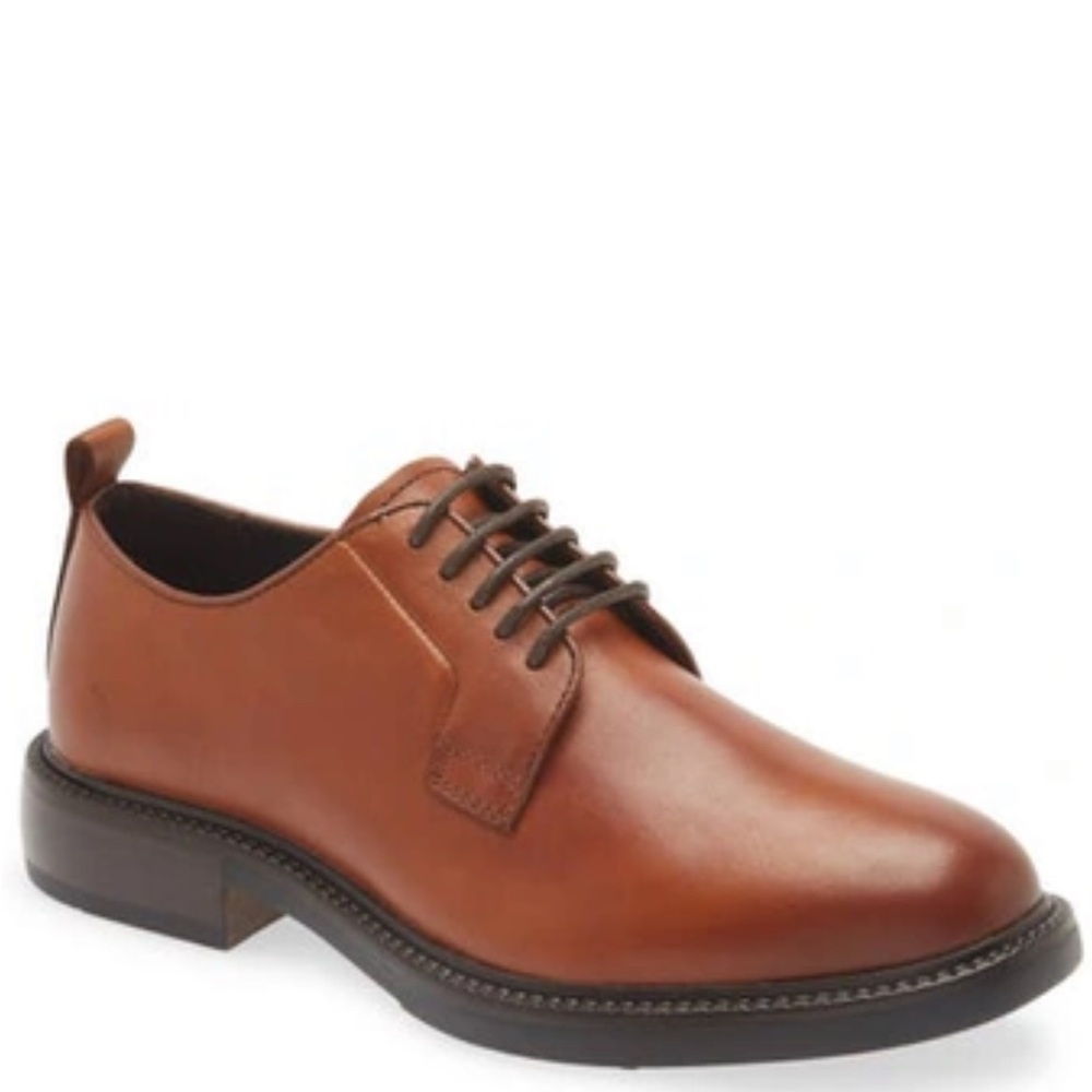 BP. Nordstrom Kolton Menโs Derby Leather Dress Shoe In Oxblood Size 12